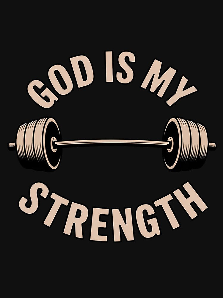 God Is My Strength Cute God Is Rock Gym Gift by Minoloinan