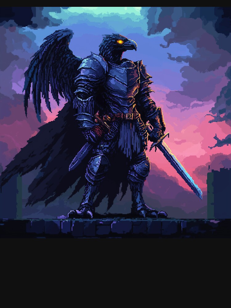 Raven Knight Pixel Art by Kaos-Bit