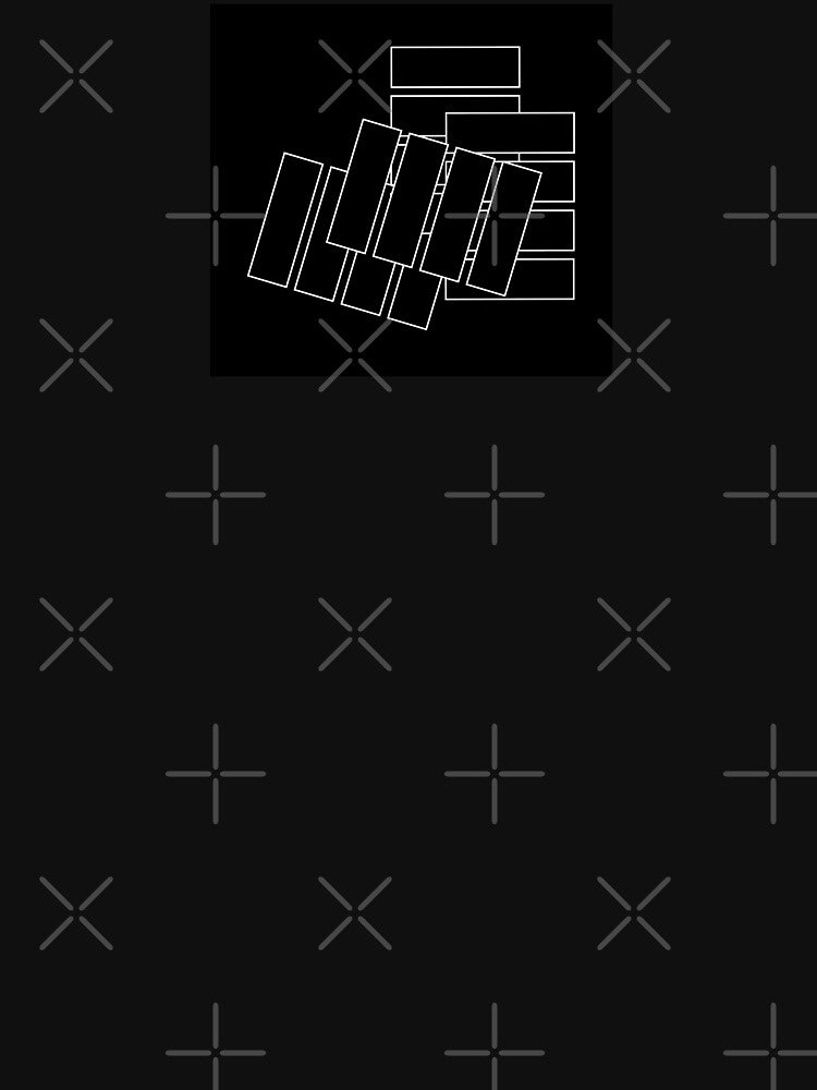 Playing with Black Rectangles, Pattern, Unique by villacreativa