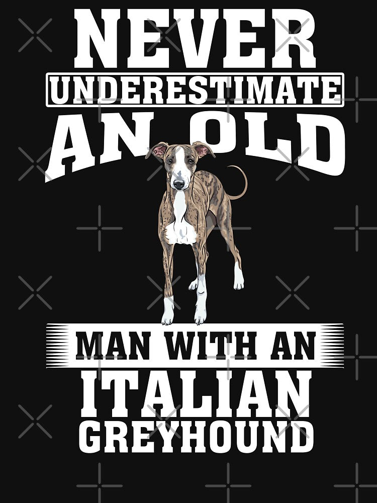 Never Underestimate an Old Man with Italian Greyhound by CosmoKitsch