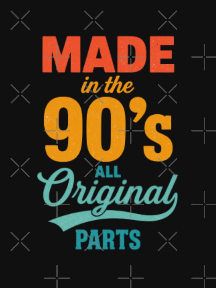 Made in the 90s All Original Parts | Retro 90s Birthday Graphic by HBDStudio