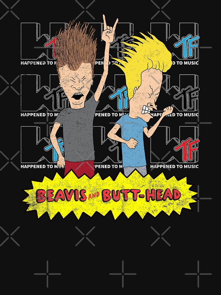 Béavís And Bútt Héad WTF Happened To Music Classic , Bévis Bútthead Vintage  Unisex, Bútthead Music Tee by newillcheryp