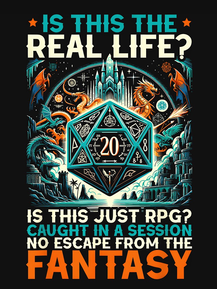 Role Playing Game RPG Master D20 Tabletop Funny RPG Gamer by LazyRoberto