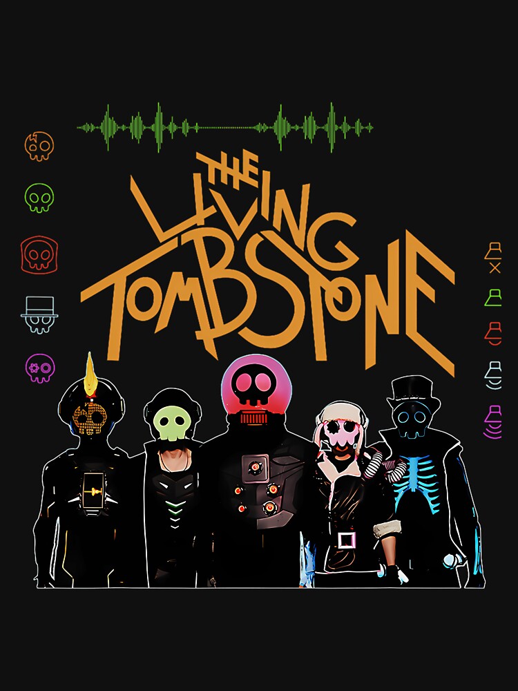 The Living Tombstone Character Lineup Neon by StevenMoseng7