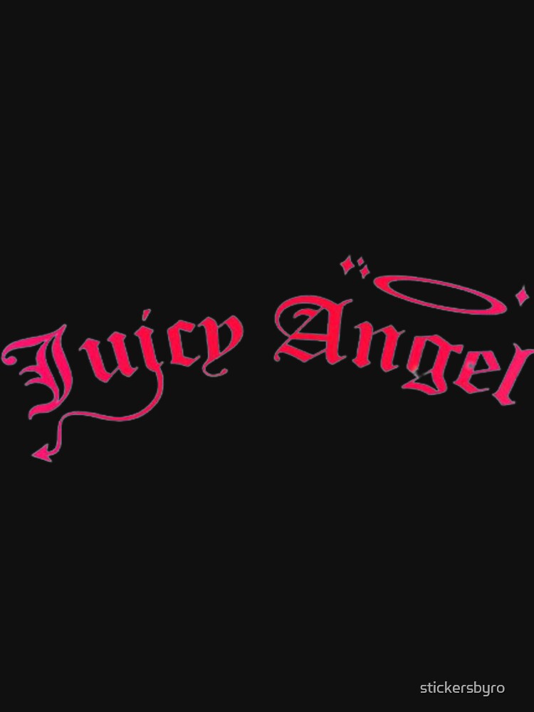 juicy angel y2k text by stickersbyro ☆
