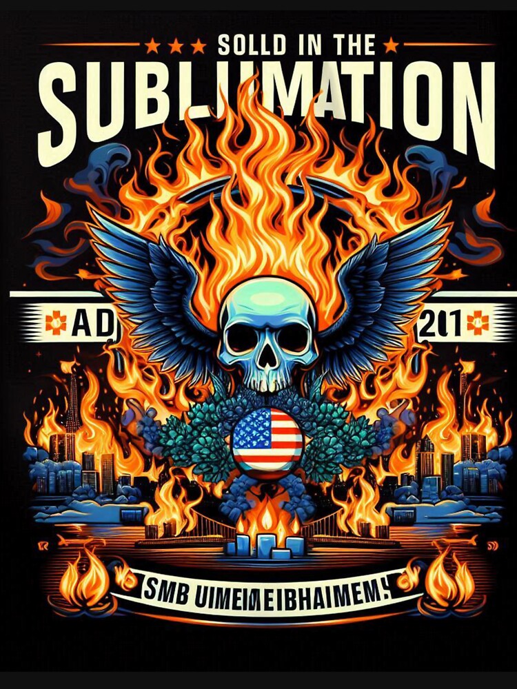 sublimation, skulls by E.D.CH designs.