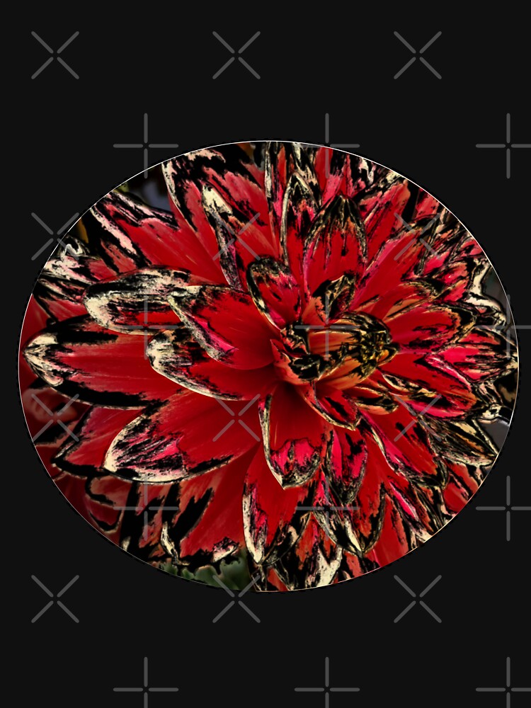 Flower design - summer flower - cool red black design by pixperienz4u