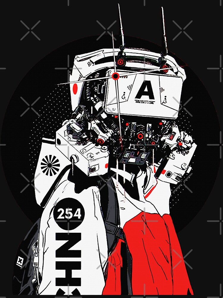 Cyberpunk Mecha Cyborg Vaporwave Modern Urban Style by OWLvision33