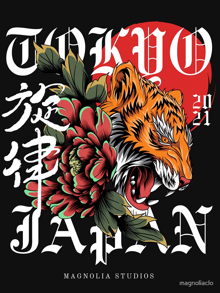 TOKYO JAPAN TIGER design by magnoliaclo