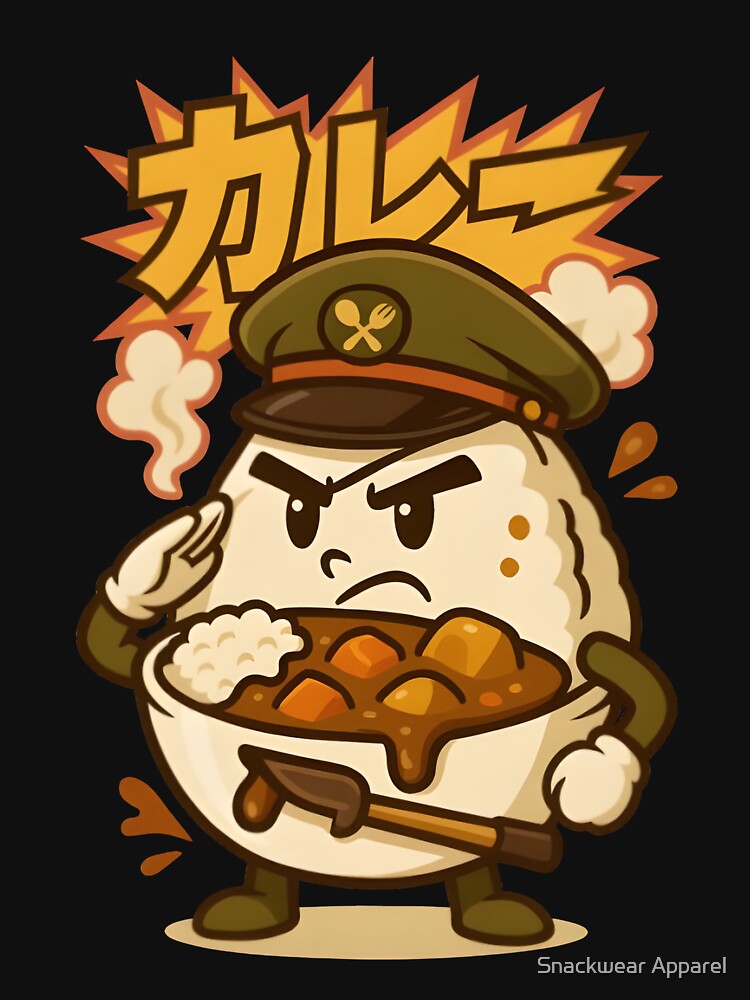 Curry Commander – The Spicy Snack General by Snackwear Apparel
