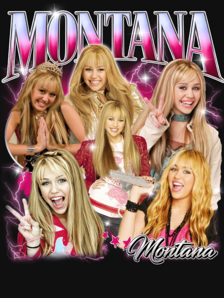 Hannah Montana Vintage Bootleg Collage Y2K Pop Star Aesthetic Classic T-Shirt by LightMorningSS