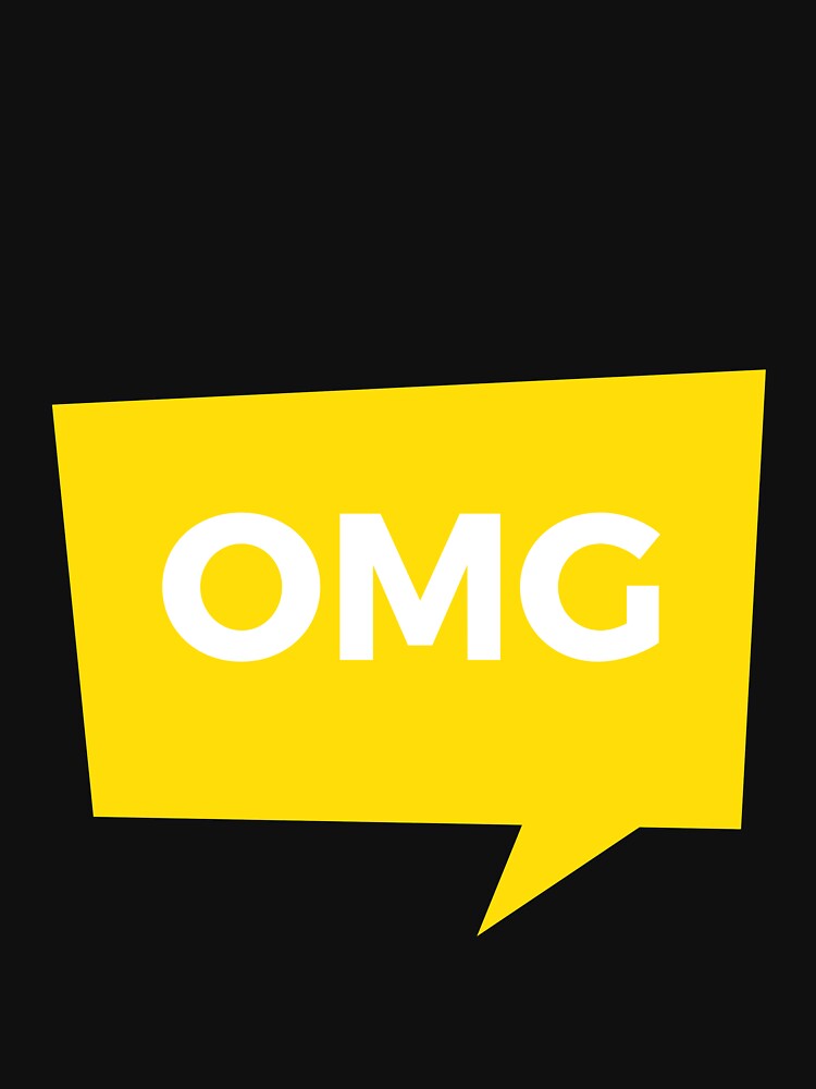 OMG OH My GOD Yellow  Novelty Design by popotamfriends