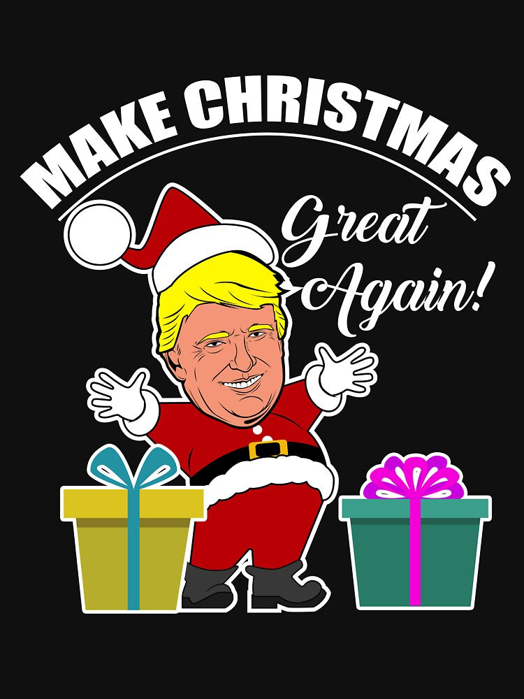 Make Christmas Great Again Donald Trump T-Shirt by AllStarMerch
