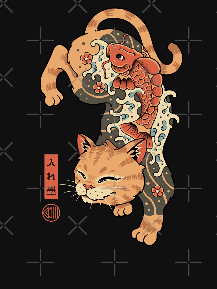 Koi Fish Cat Irezumi by vincenttrinidad