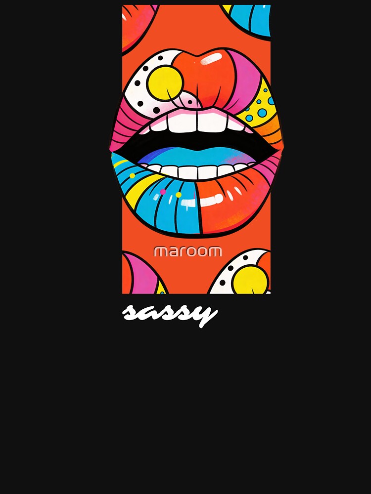 Sassy lips pop-art by maroom