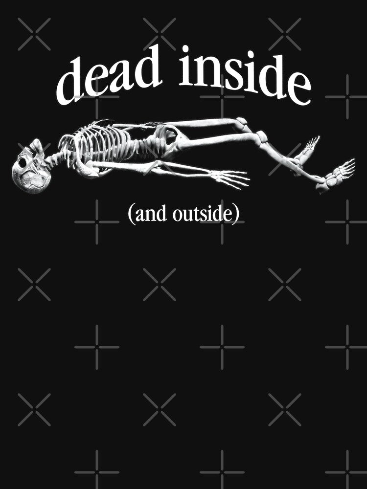 Dead Inside (and Outside) Skeleton by snazzyseagull