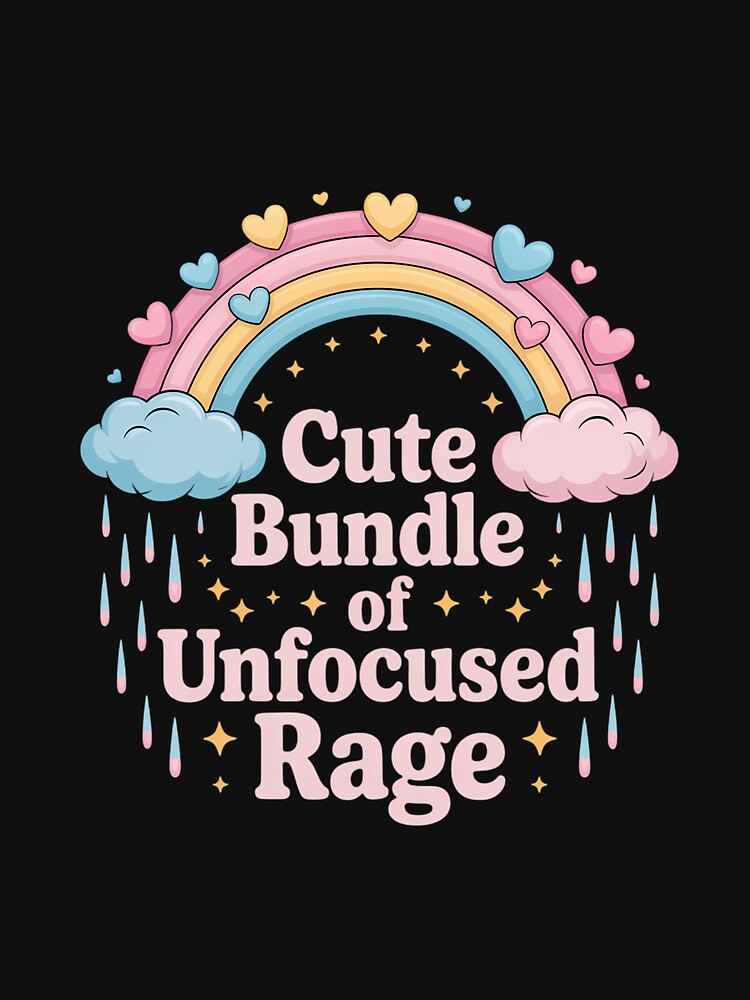 Cute Sayings Joke Funny Goth Rainbow by lilensgavadur