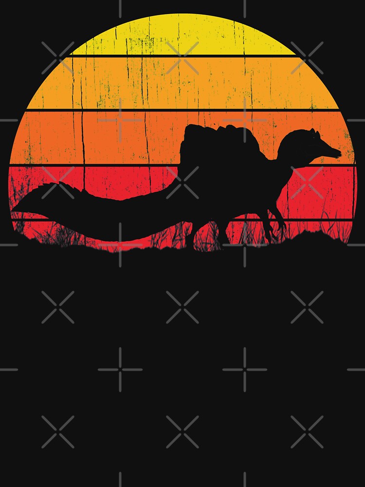 Vintage Retro Spinosaurus Dinosaur Accurate 2020 Design by mBshirts