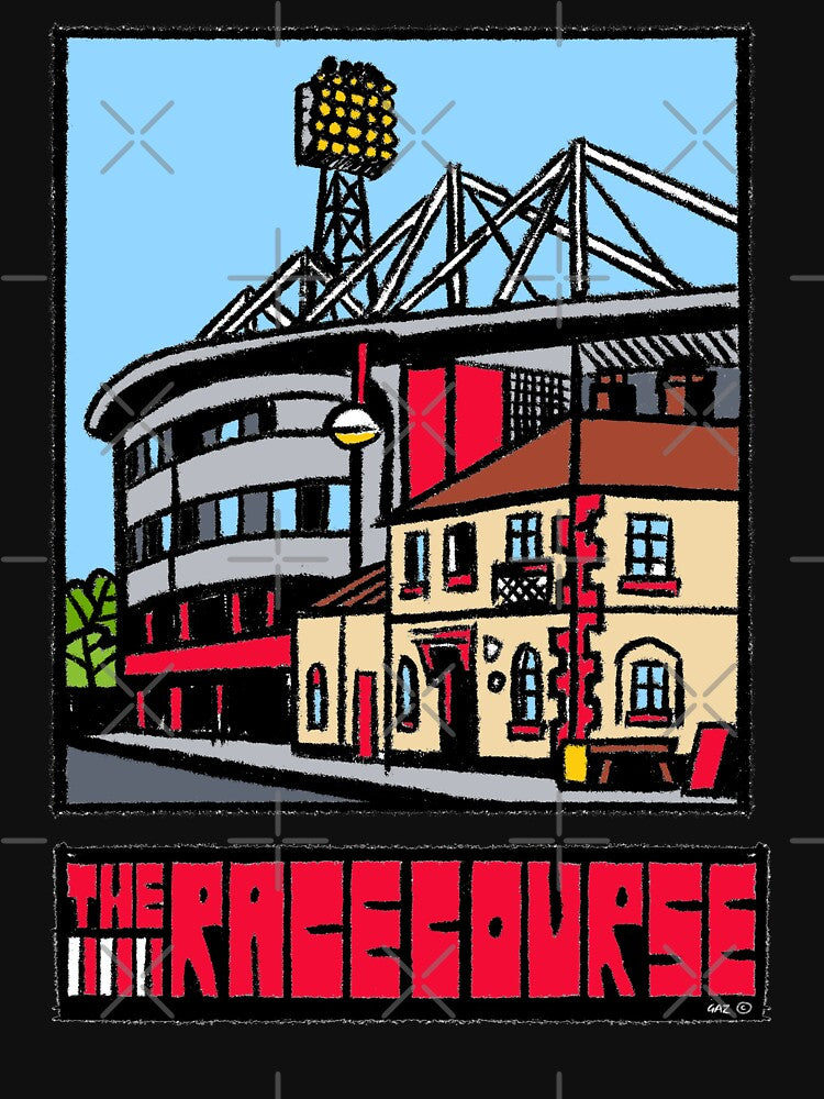 The Racecourse – Retro Stadium Illustration by GWARTGB