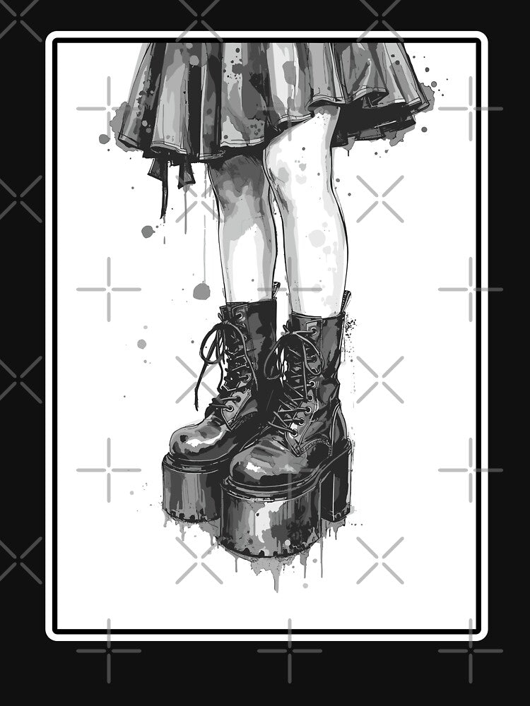 goth boots by lotsagoth