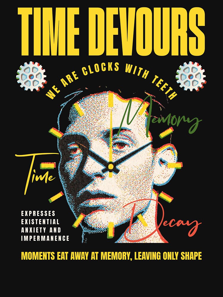 Time Devours, Y2K Style Tee by xneii