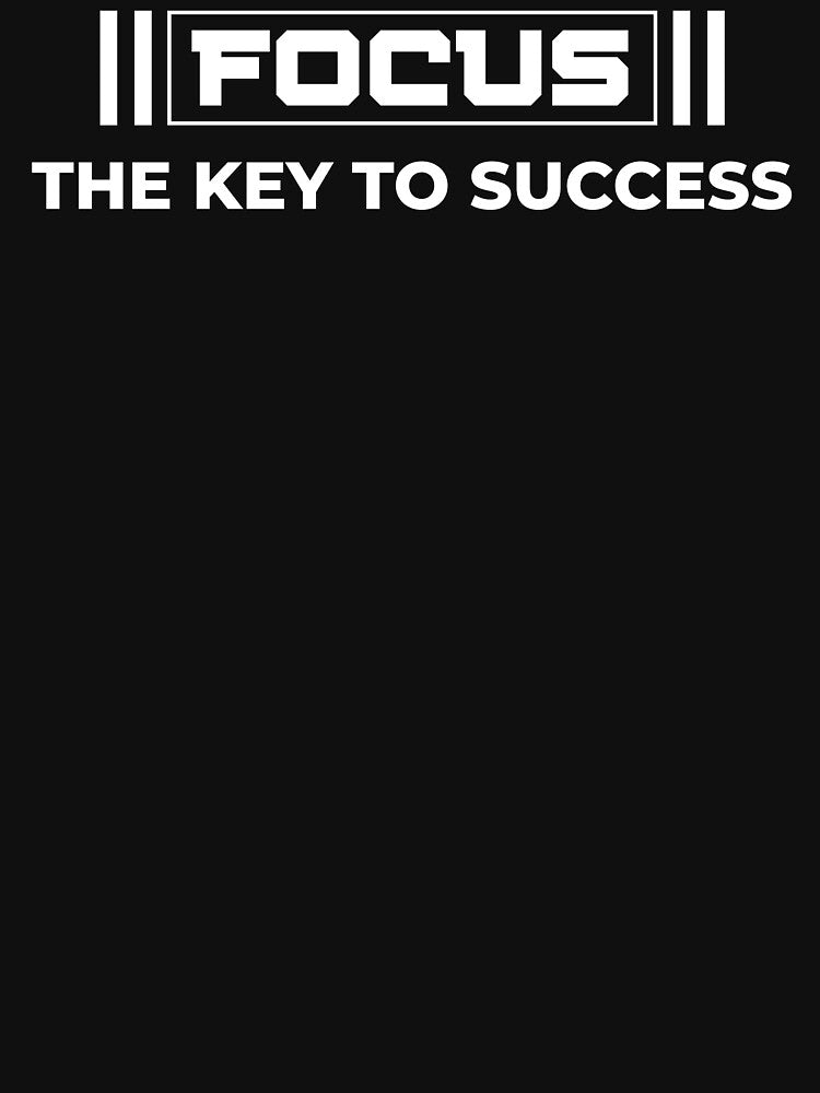 Focus – The Key to Success | Minimal Motivation Typography by THE RADIANT LEGACY