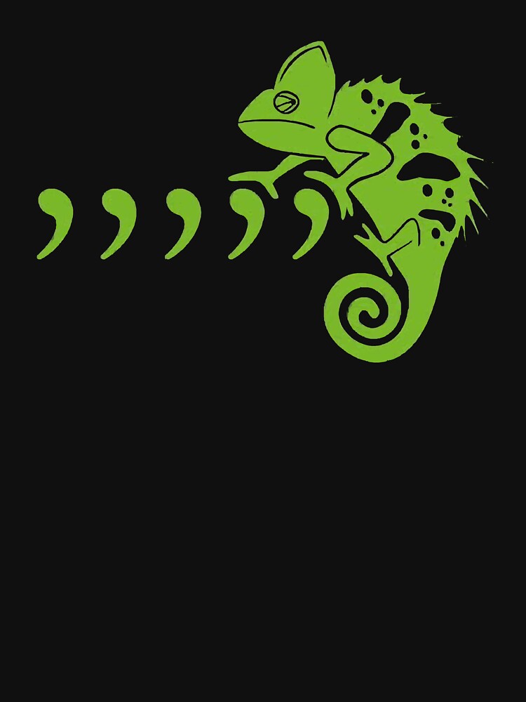 Comma Chameleon Funny 80's Throwback THE ORIGINAL 80s Music Lyric by AmapolaSerrato
