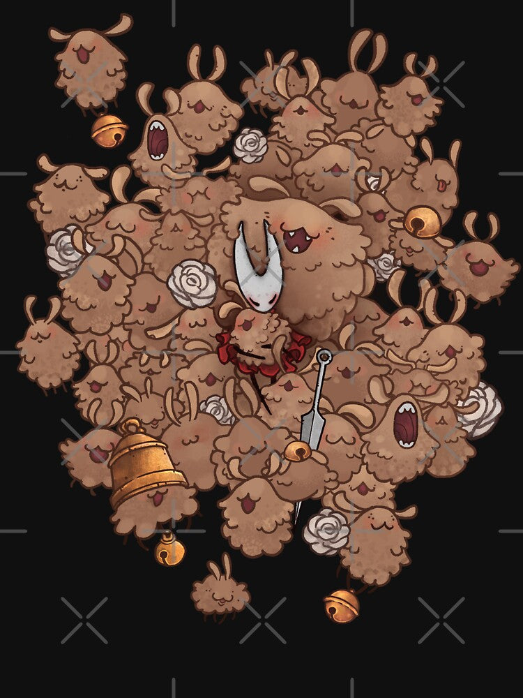 Hornet’s Rest | Hollow Knight Silksong Fleas Seamless Pattern by keyvei