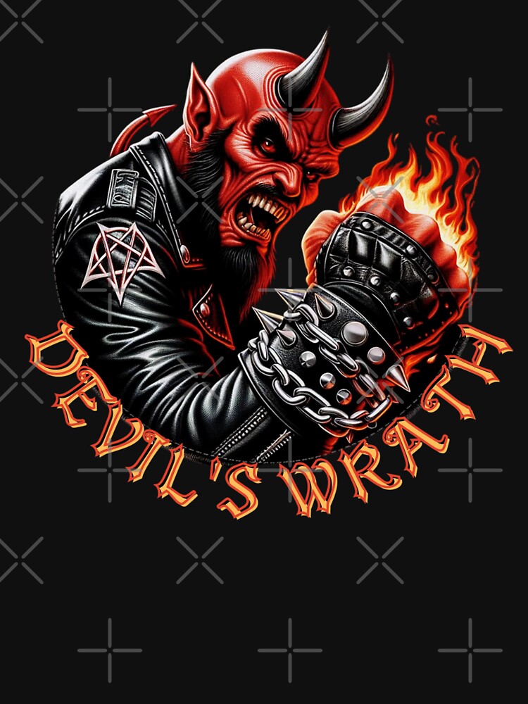 Devil's Wrath Fiery Devil Metal Art Print by DeimosArtIntl