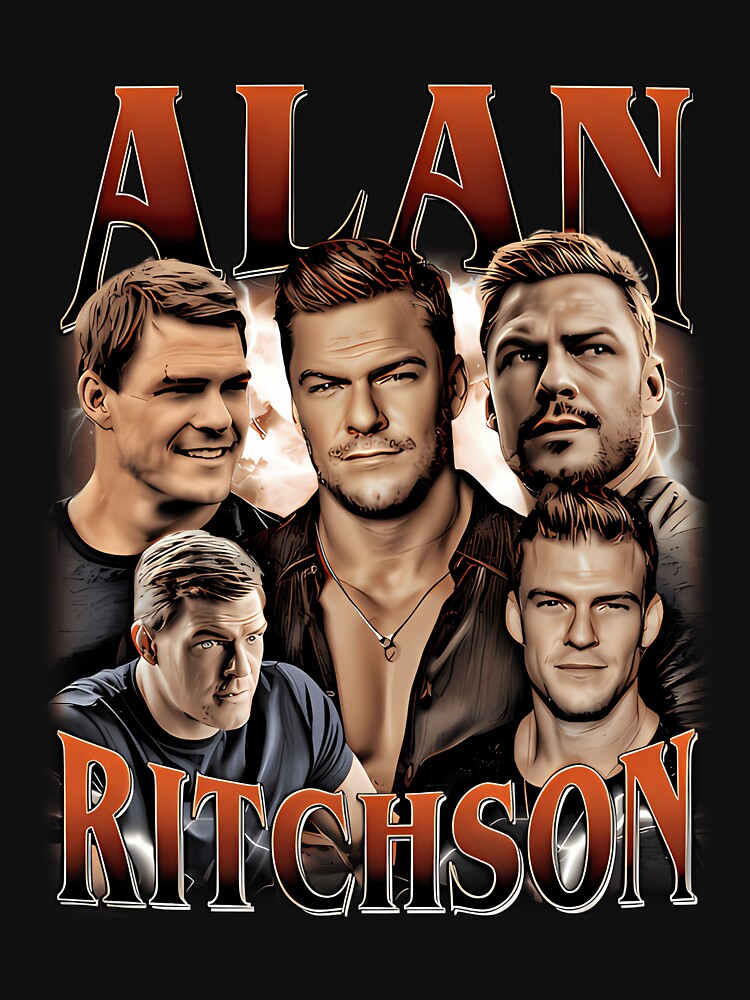 Alan Ritchson actor Vintage by Babyloniadesign