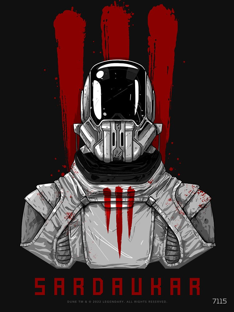 DUNE / sardaukar - imperial soldier / on black by 7115
