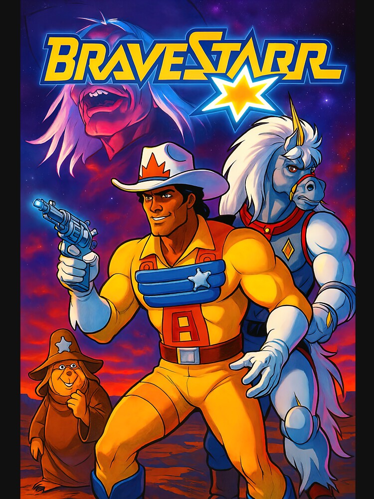 Bravestarr Retro Sci-Fi Hero Vintage Style by Retr0Tshirts
