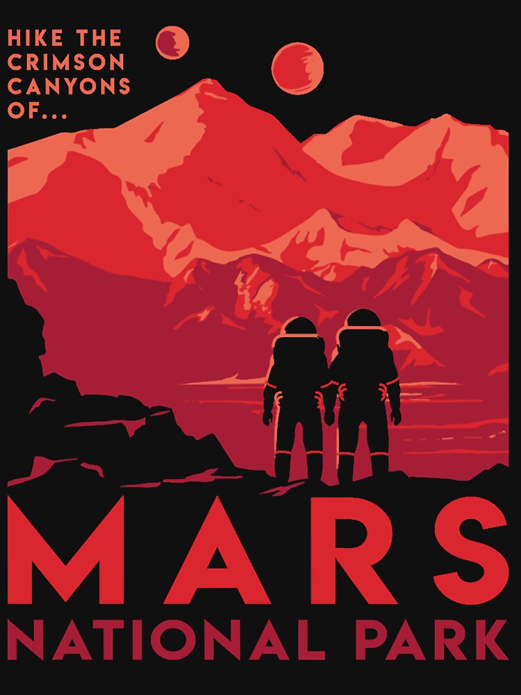 Hike the crimson canyons of Mars National Park by Maccarod023