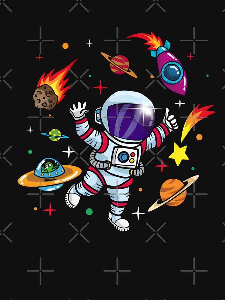 Astronaut Space Planets Explorer Kids by Nocturnal-Vines