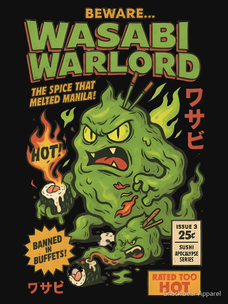 Wasabi Warlord – Spicy Mutant Meltdown! by Snackwear Apparel