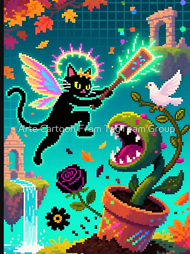 Pixel Cat Game by Arte Cartoon From TagTeam Group
