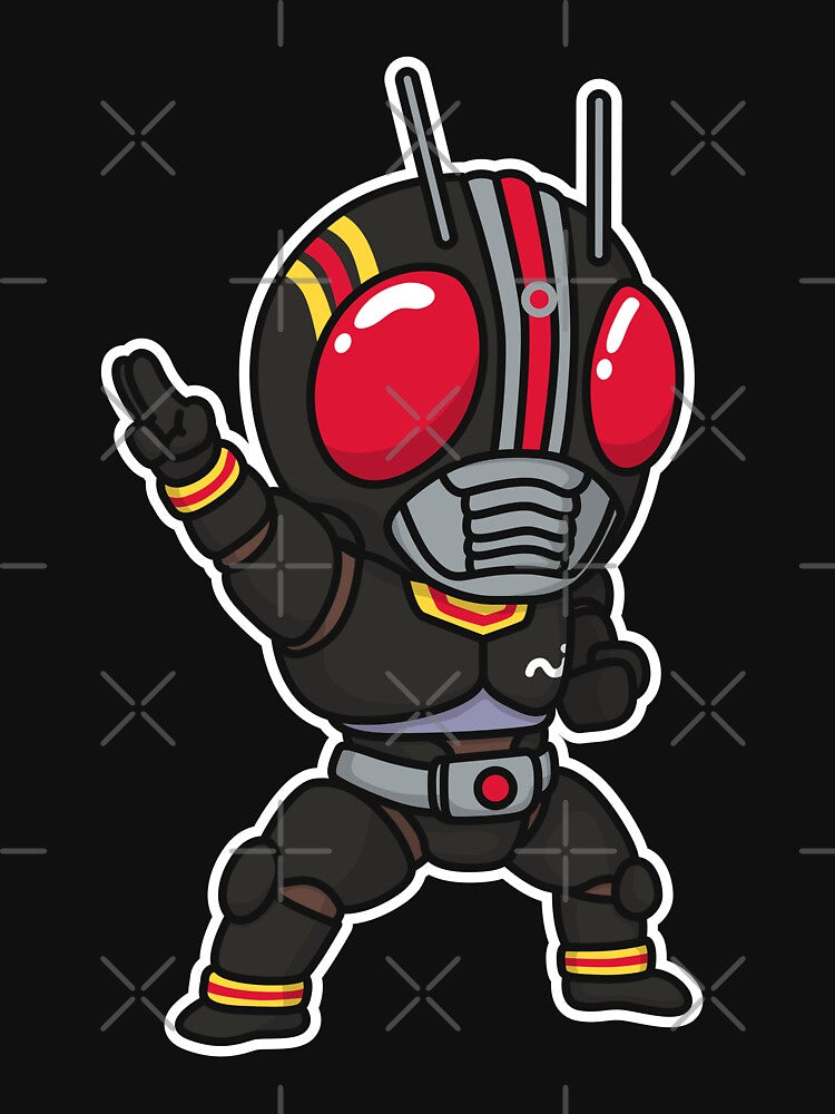 Kamen Rider Black Chibi Style Kawaii by mattzwug-draws