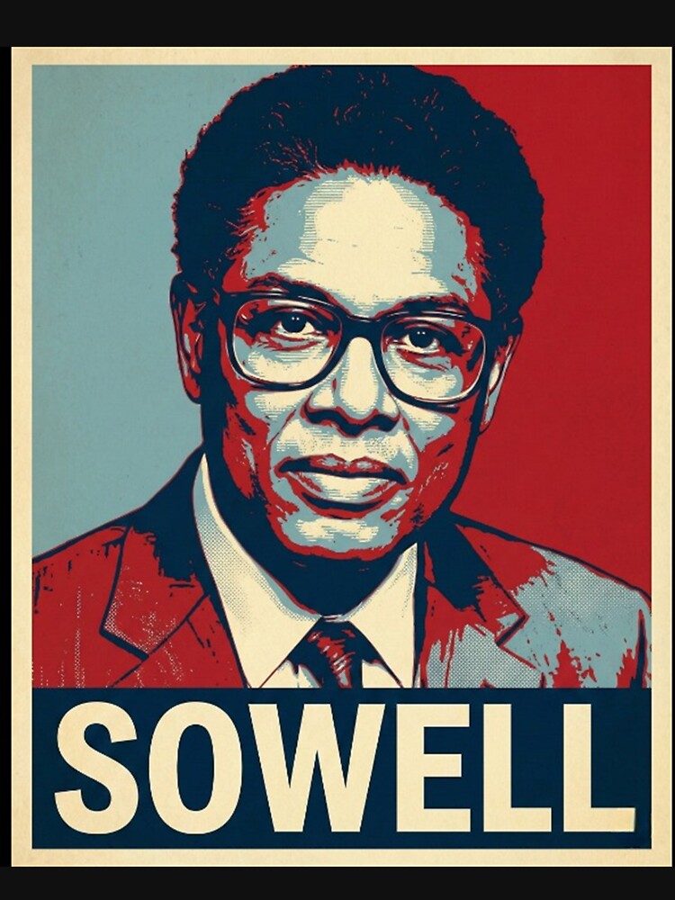 Thomas Sowell Basic Economics Hope Style Poster by DamianRoy88