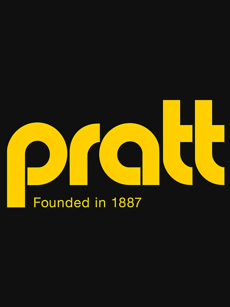 Pratt - Retro Logo Black And Gold by VashBoutique