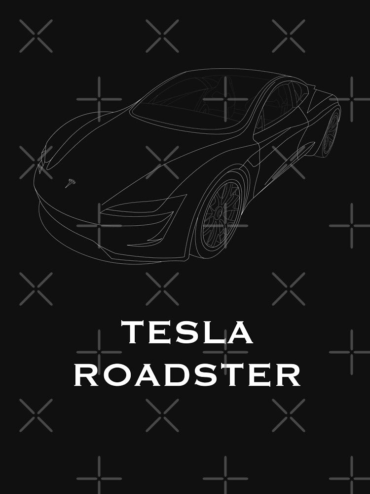 Tesla Roadster - Evolution of Speed Line Art by LIVE_FREE
