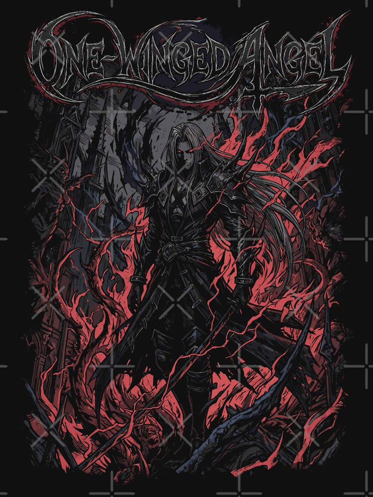 One Winged Angel Dark Art by Tokyo Retro