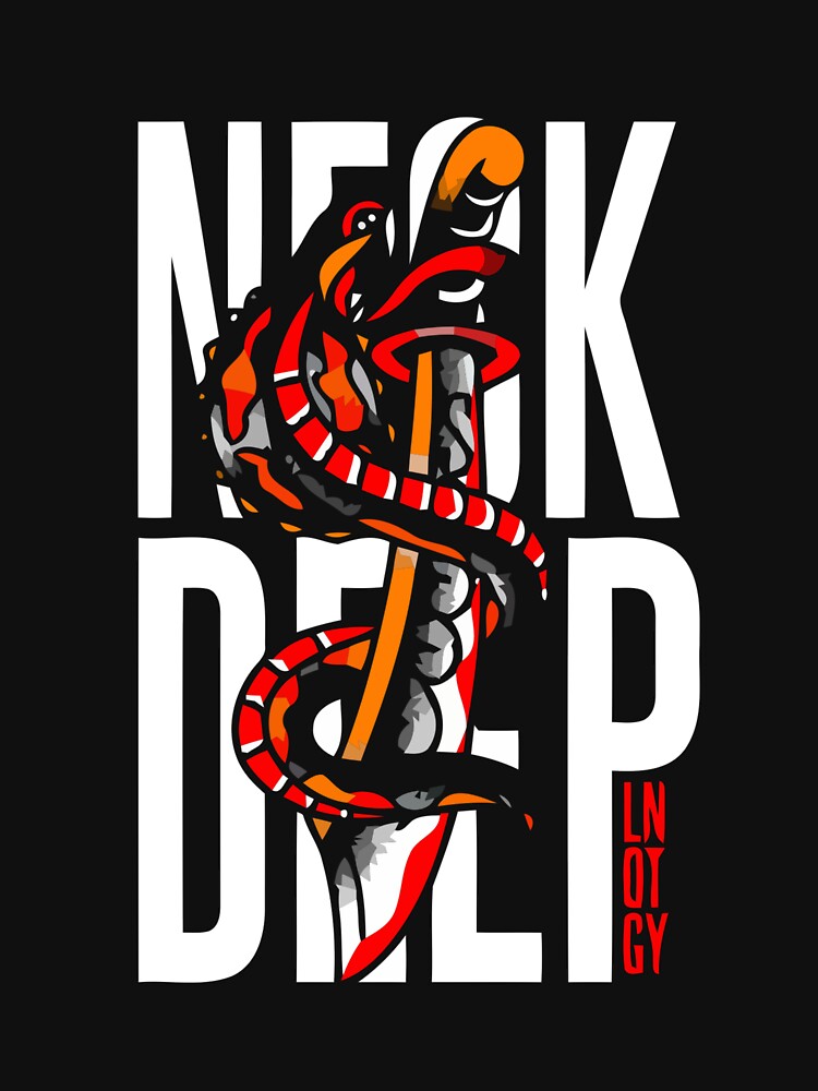 Neck Deep "snake in the text" by Zeemaliks