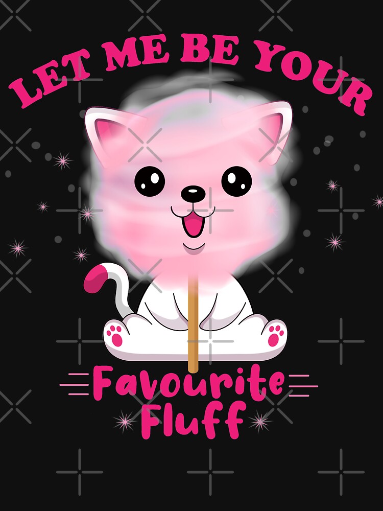 Cute Cat Sweet Pink Watercolor Cotton Candy by PinkPandaDesign
