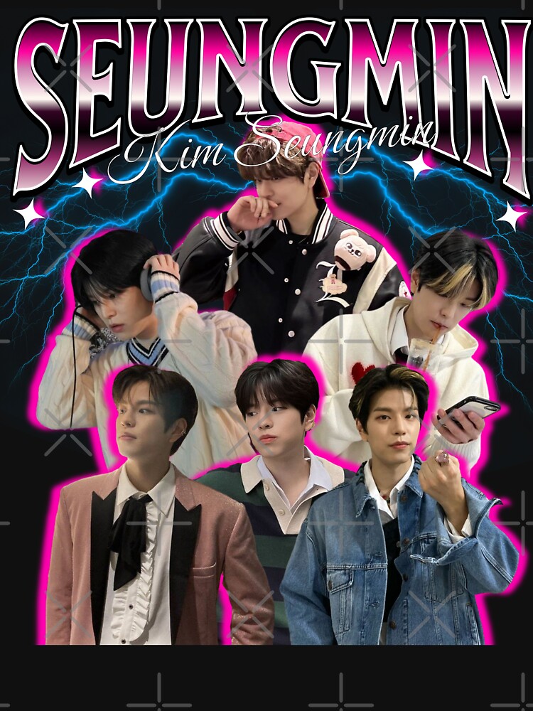 Pink Seungmin 90s by Seoulful Doodles