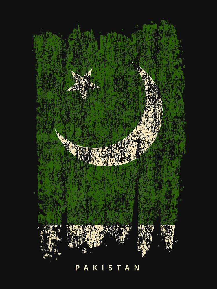 Vintage Pakistan Retro Pakistan Flag by VenusEan