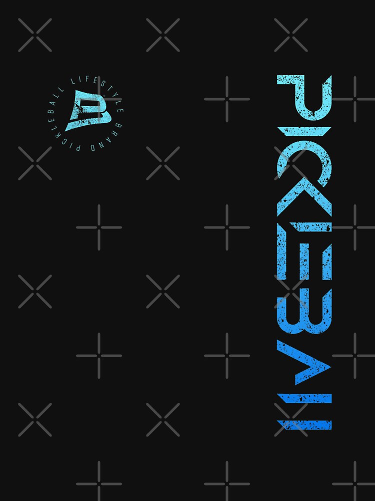 Pickleball Distressed Blue Gradient Casual Design by PhillipsA12