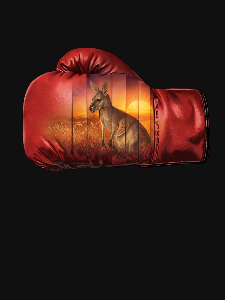 Kangaroo in a Boxing Glove. Collage Art. by Mosogoloso