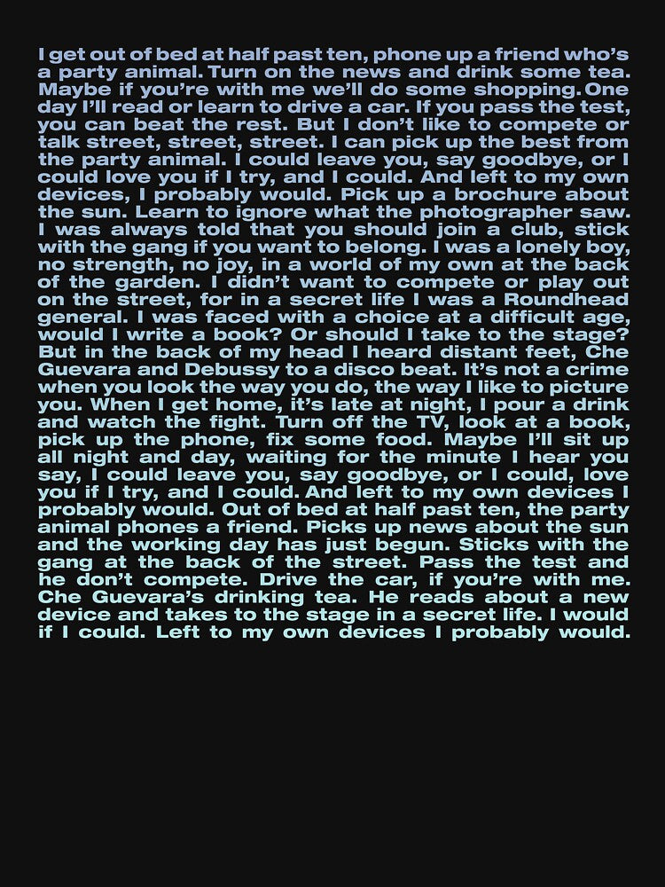 Left to my own devices - Pet Shop Boys (lyrics) by x1brett