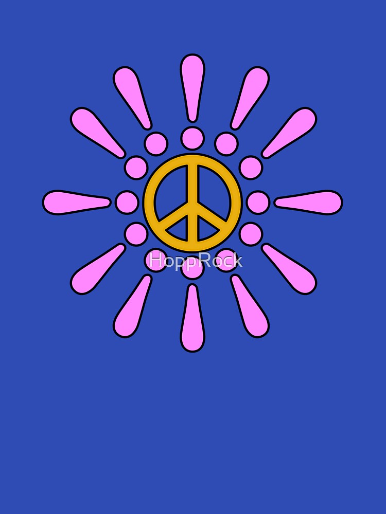 Pink Exclamation Peace Flower by HoppRock