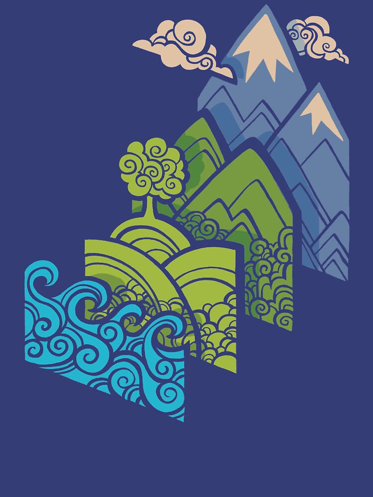 How to Build a Landscape : Blue by Wayne Minnis